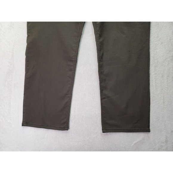 prAna Bridger Jeans Men Size 40 Gray Denim Flat Front Slim Fit Straight Leg Logo - Picture 3 of 9